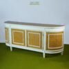 Wooden Sideboard with Rattan Accent – Natural Elegance with Modern Sophistication