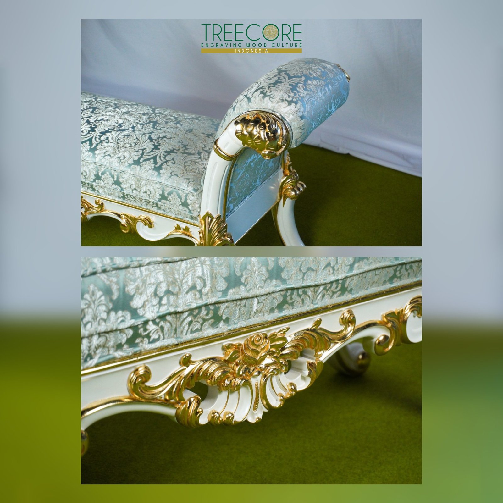 Royal Classic Wooden Bedroom Bench