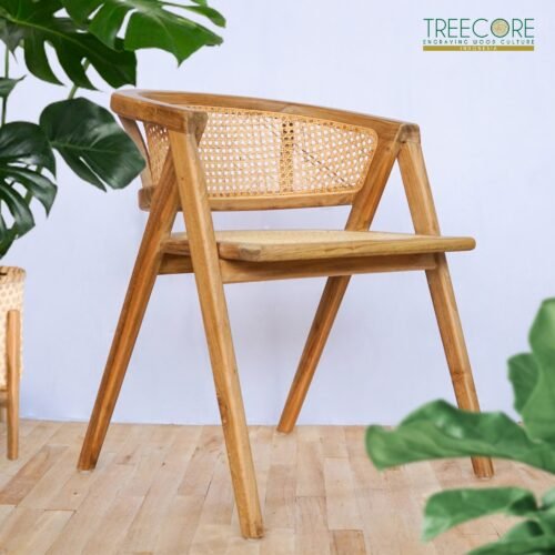Wooden Rattan Chair – Natural Comfort Meets Timeless Design