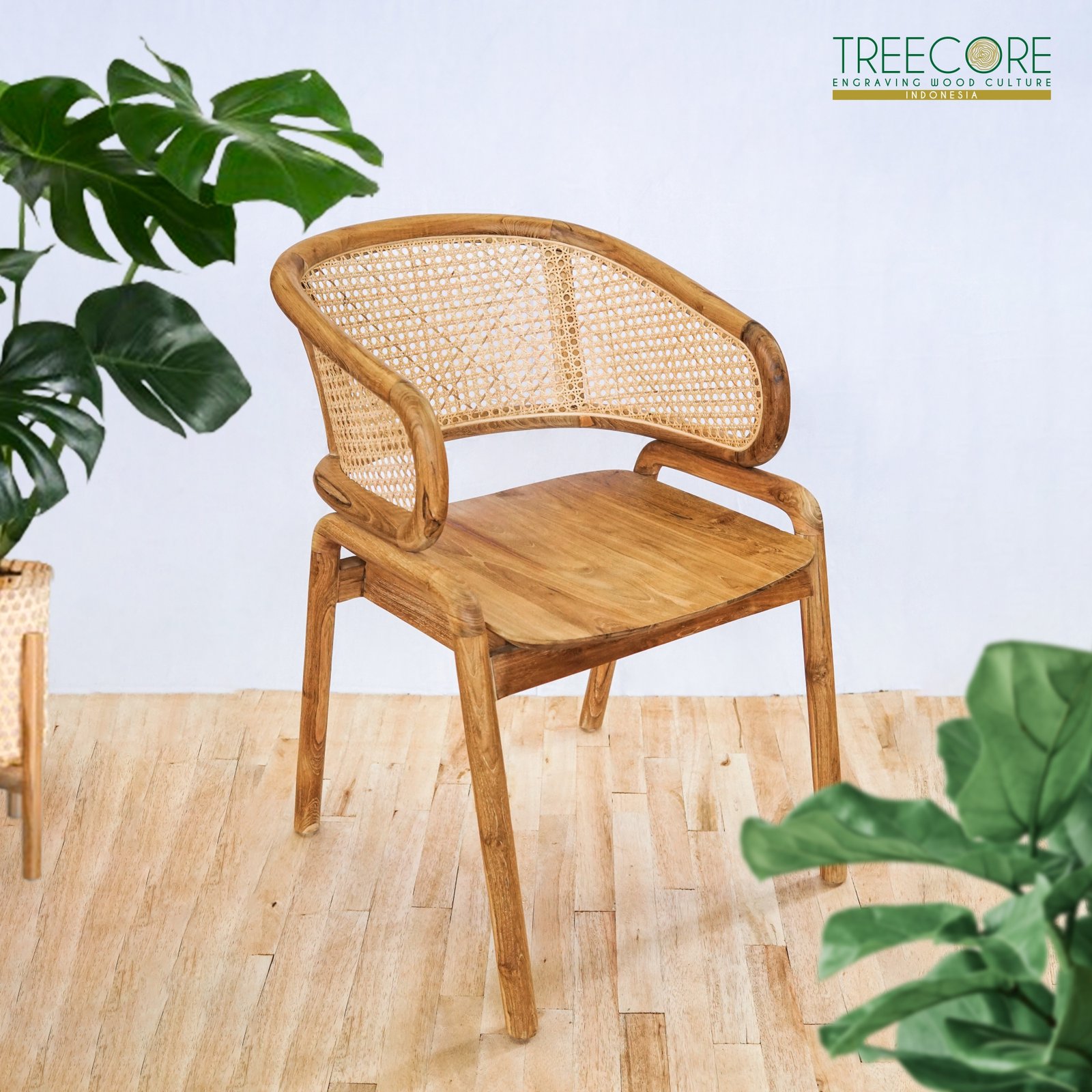 Wooden Rattan Chair