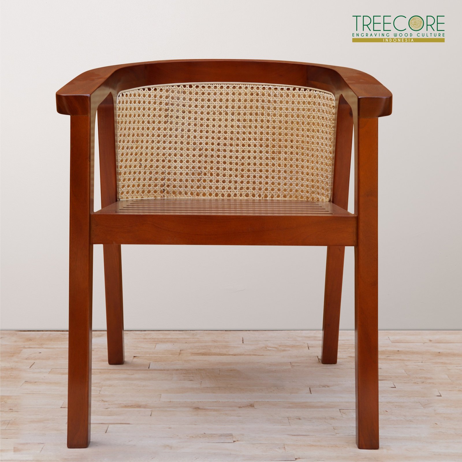 front view wooden chair