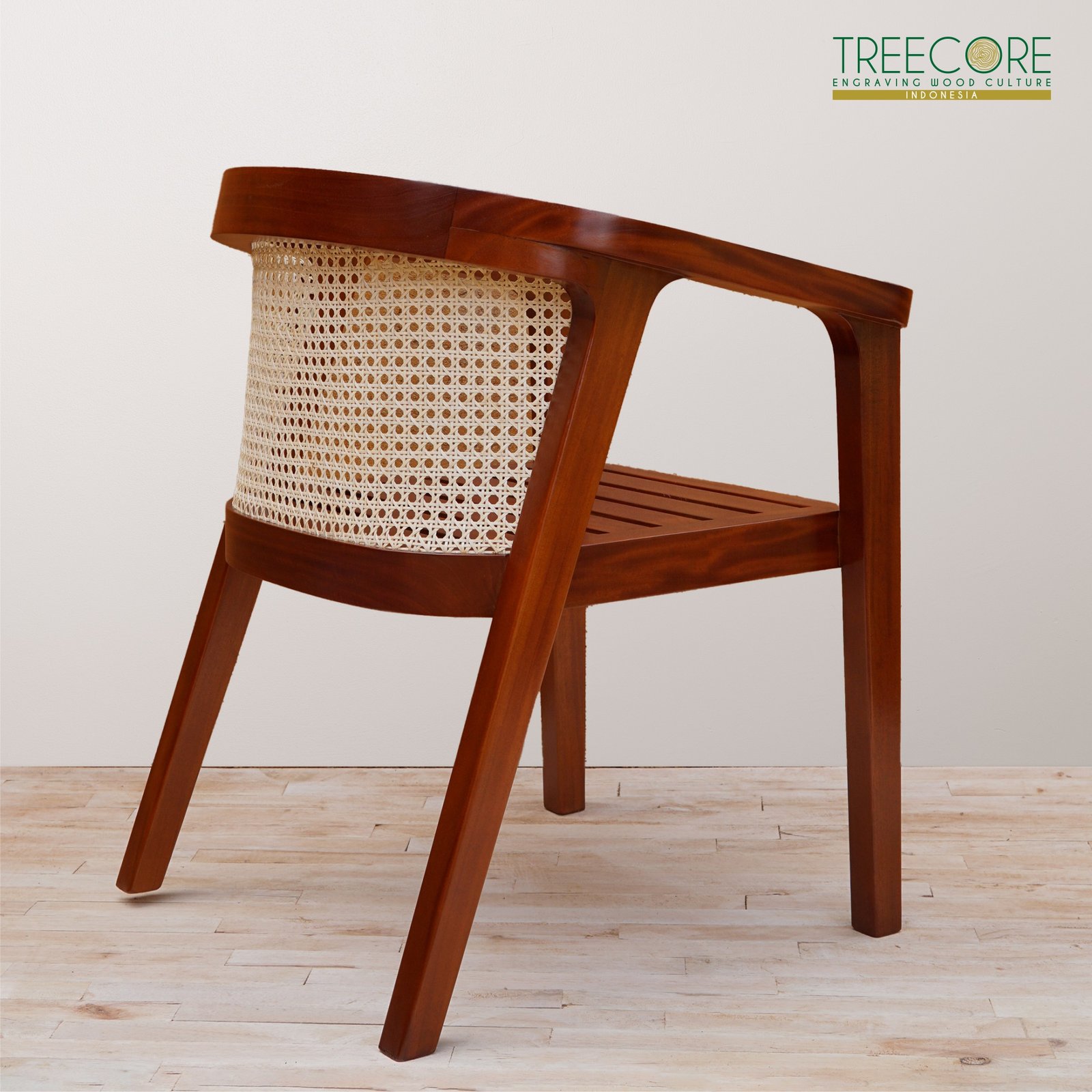 front view wooden chair