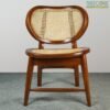 Solid Wood Chair with Rattan – Natural Elegance for Your Home
