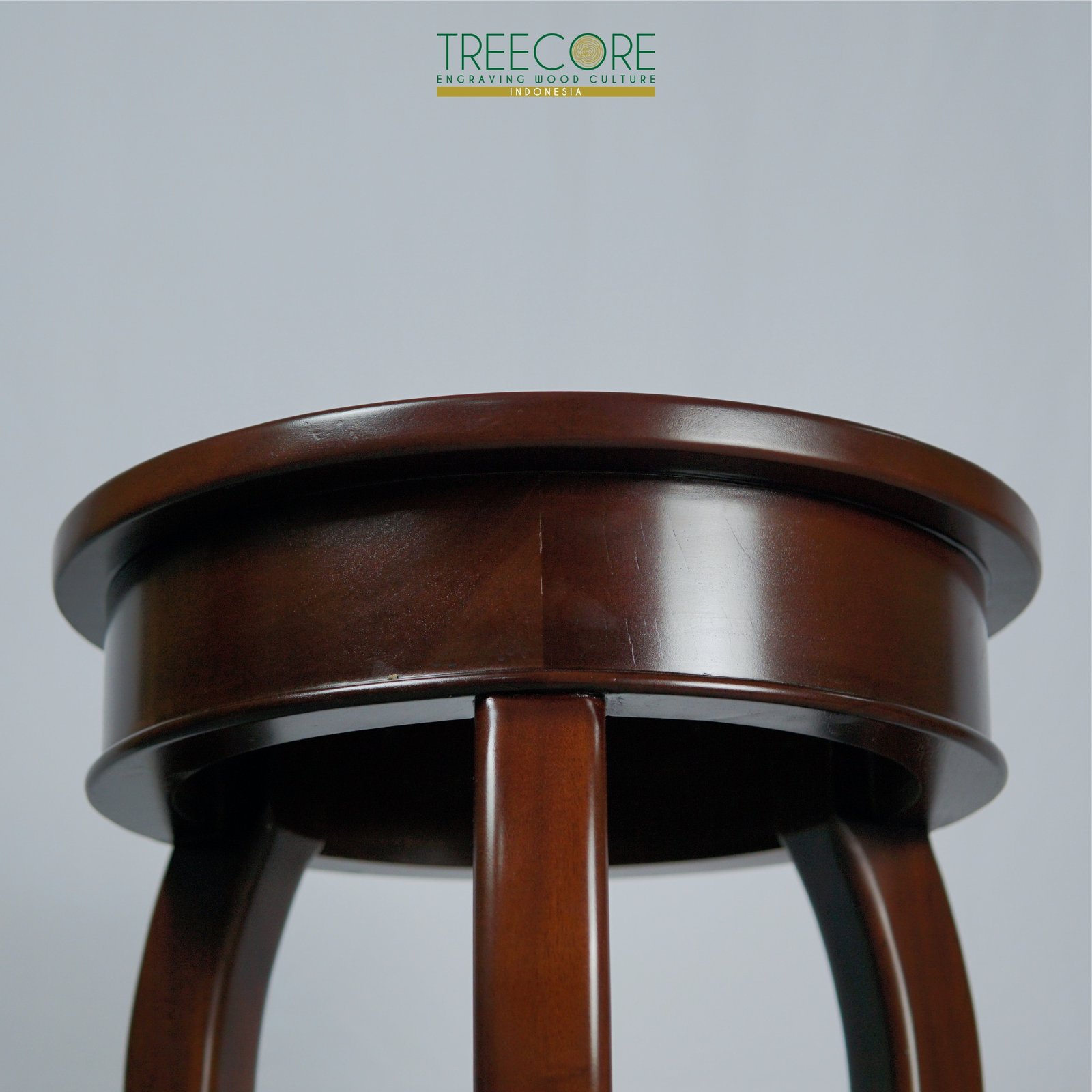 Wooden Round Nightstand