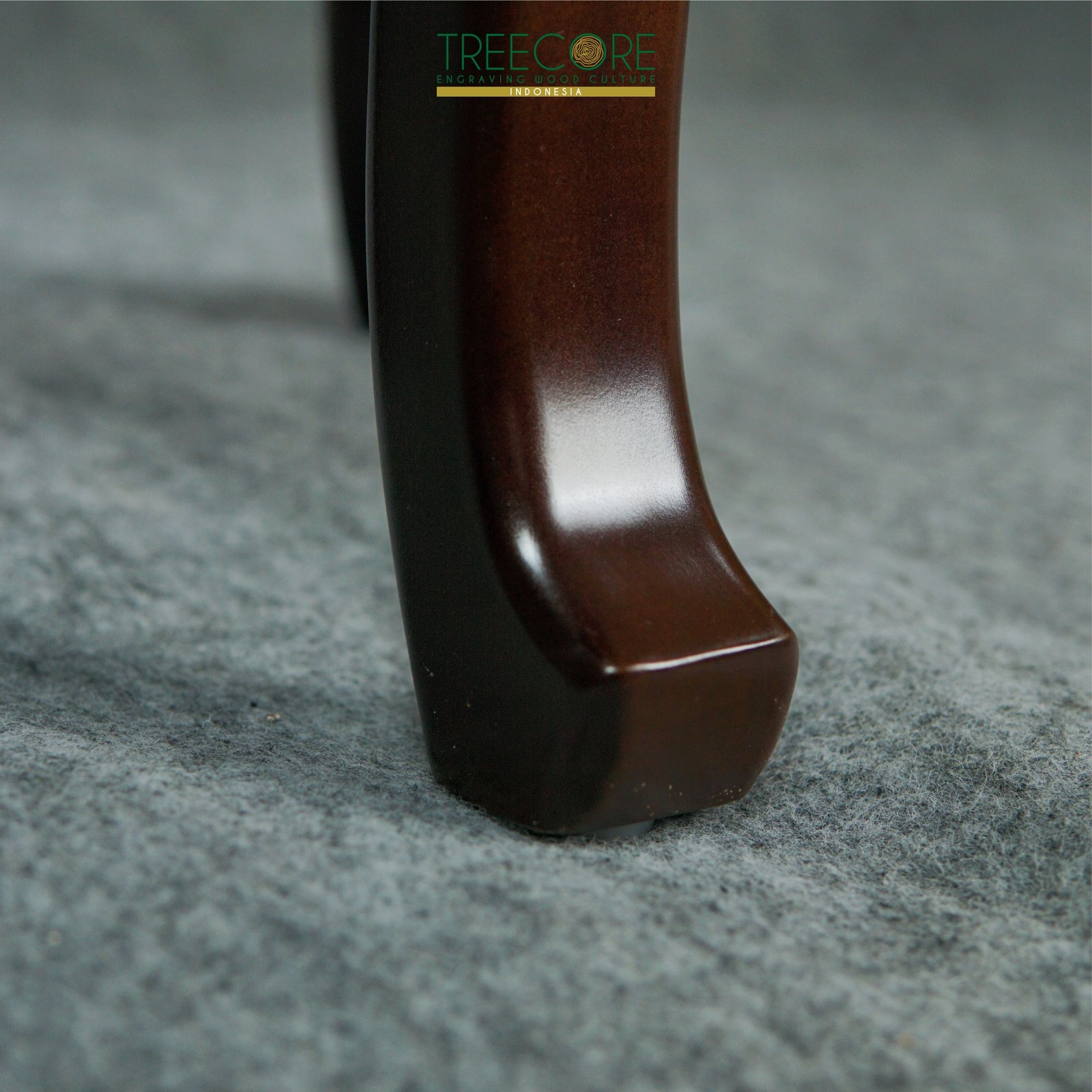 Wooden Round Nightstand