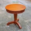 Carved Round Side Table – Elegant Craftsmanship for Your Space