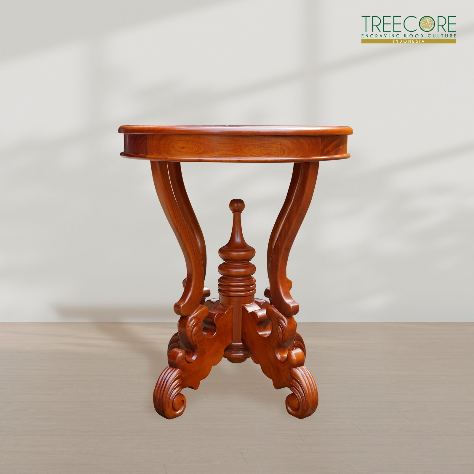 Wooden Carving Round Table