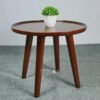 Minimalist Small Wooden Round Table: Compact Elegance for Every Space
