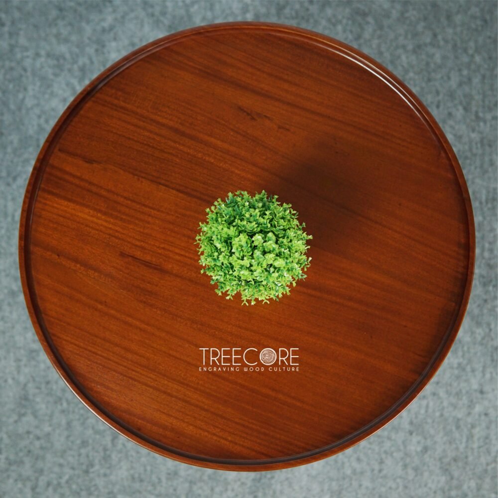 Minimalist Small Wooden Round Table: Compact Elegance for Every Space