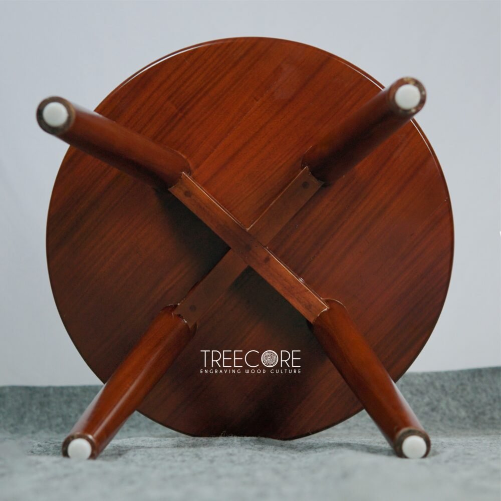 Minimalist Small Wooden Round Table: Compact Elegance for Every Space