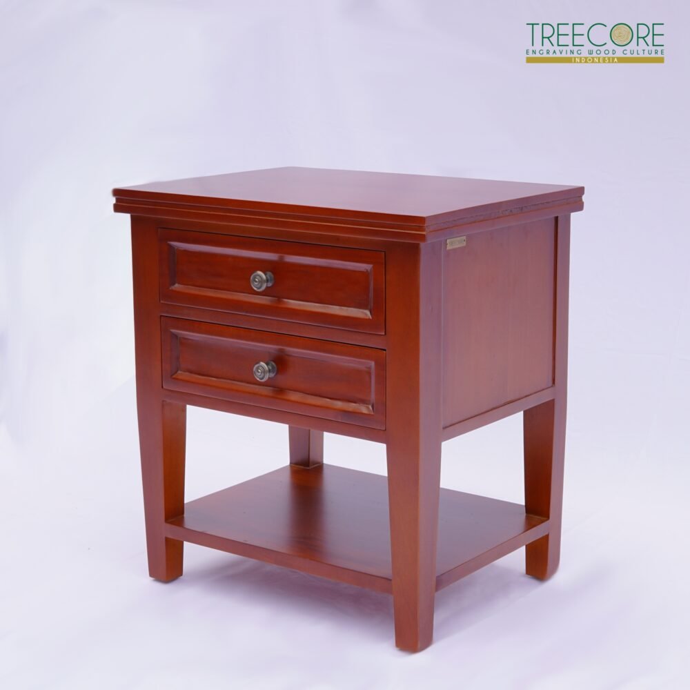 Minimalist Wooden Nightstand with Clean Lines