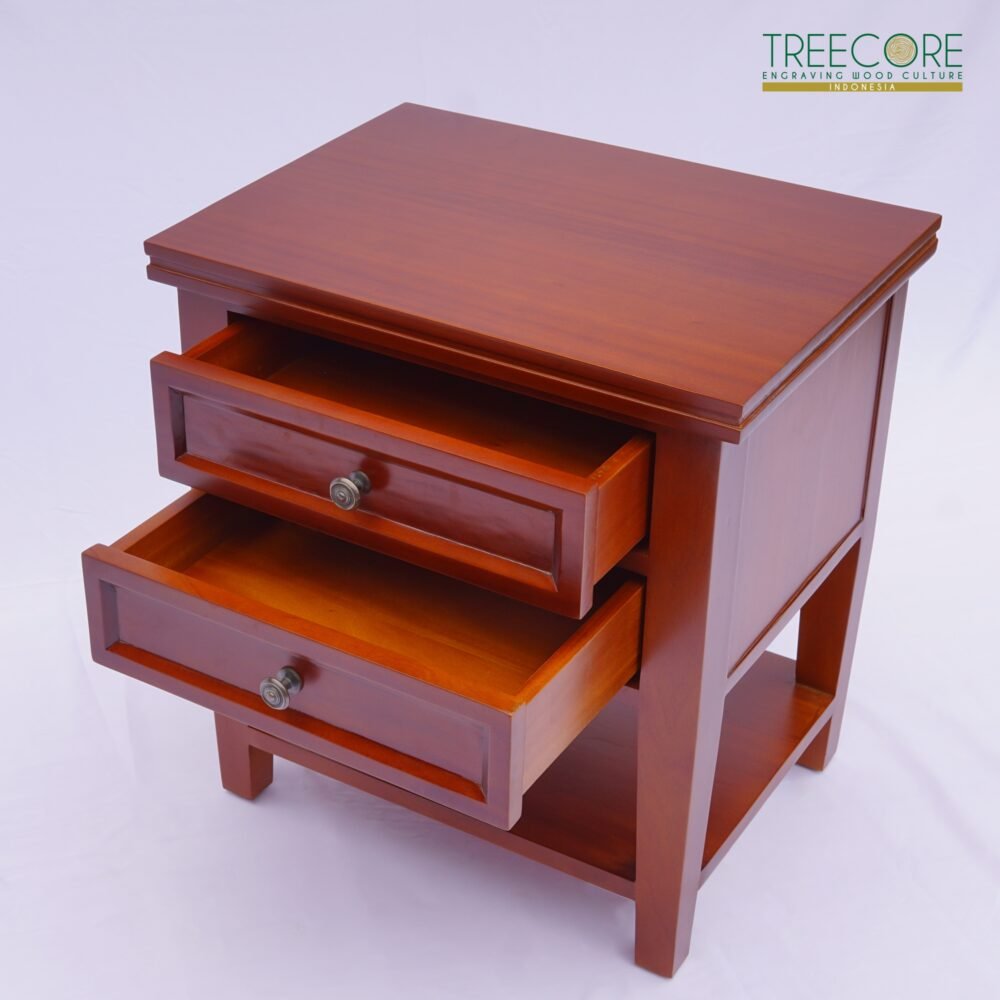 Minimalist Wooden Nightstand with Clean Lines