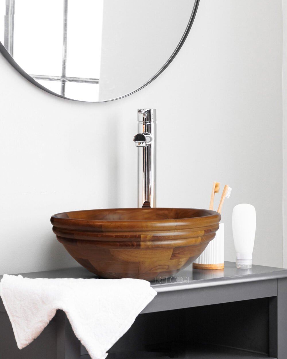 Wooden Natural Finish Sink – Nature’s Elegance for Modern Living
