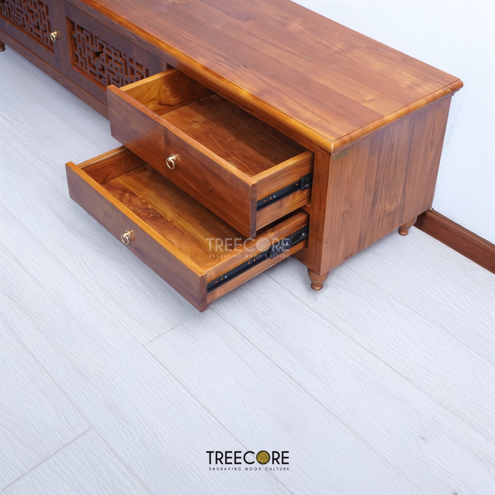Charming Wooden TV Table