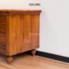 Charming Wooden TV Cabinet with Carved Drawer and Ample Storage