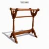 Functional Wooden Towel and Blanket Rack for Organized Spaces