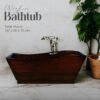 Luxury Teak Wood Bathtub – Handcrafted for Elegance & Comfort