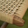 Lounger Rattan Chair – Elegant Wooden Frame with Natural Rattan
