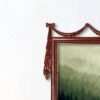 Wooden Classic Painting Frame with Antique Cup Carving