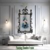 Black Phoenix Wooden Frame– Handcrafted Artistic Elegance