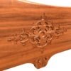 Teak wood carved bathtub, durable, water-resistant, and luxurious—perfect as a statement piece for unique, nature-inspired bathrooms.