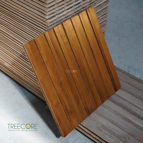 Natural wooden wall panel made from premium wood with acoustic and insulation functions, perfect for natural interior wall coverings.