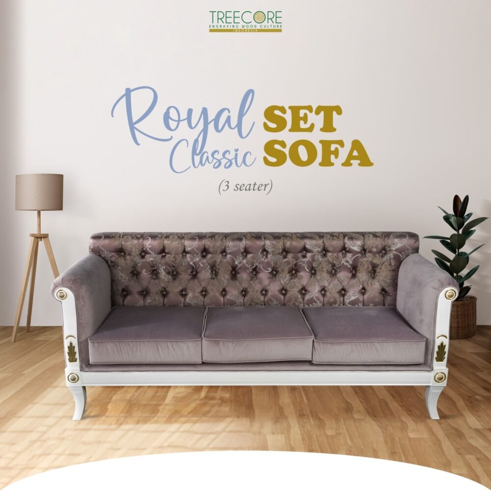 Sofa-Chair-07-6a5ef64c Grand Classic Three-Seater Sofa – Royal Comfort with White Finish and Foam Cushions