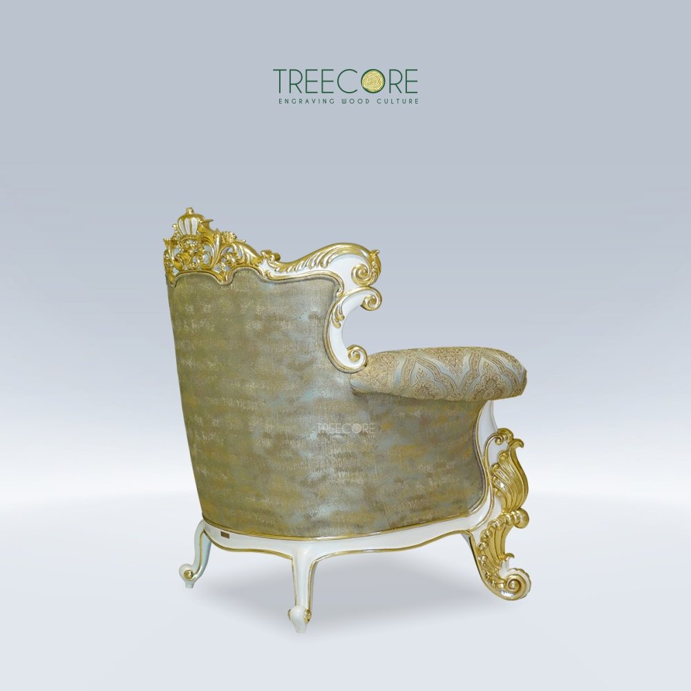 Side view of the chair