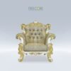 Sofa-Chair-11-d3ba2c24 Royal Classic White Sofa – Luxurious Single Seater with Gold Carvings