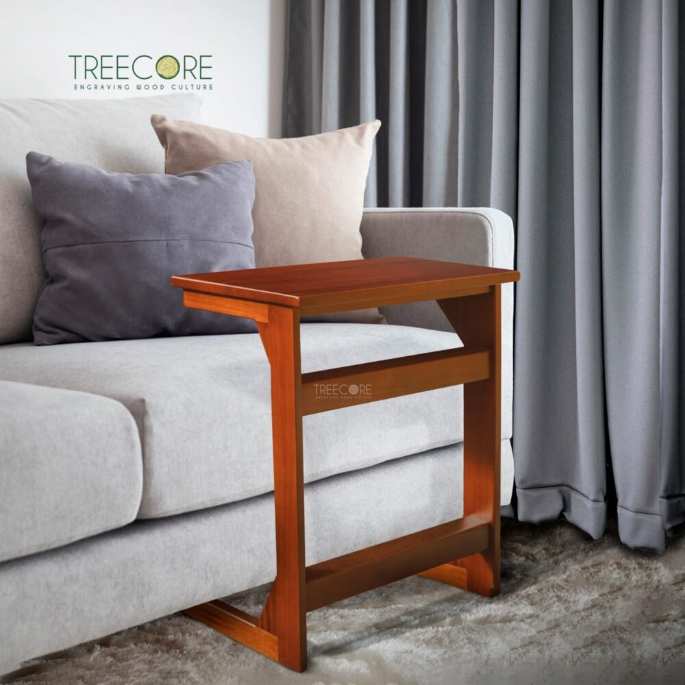 C-Shaped Side Table for Modern Spaces