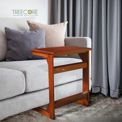 C-Shaped Side Table for Modern Spaces