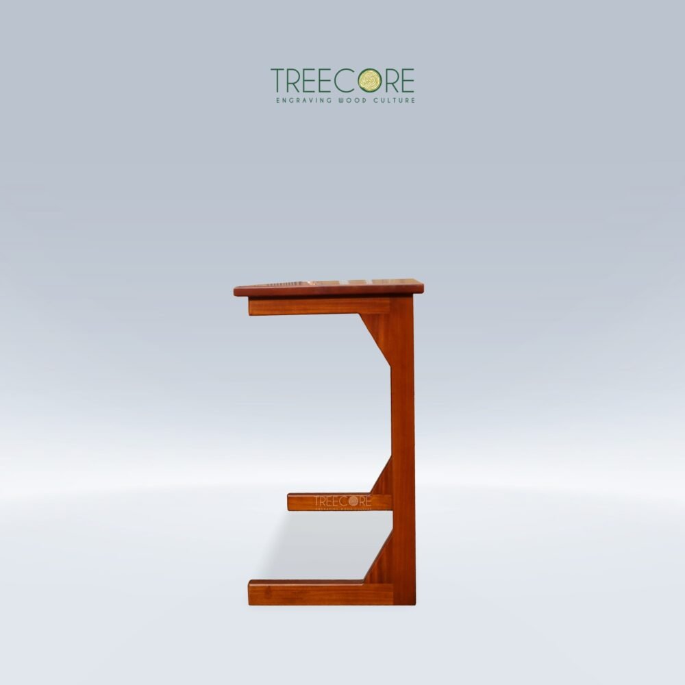 C-Shaped Side Table for Modern Spaces