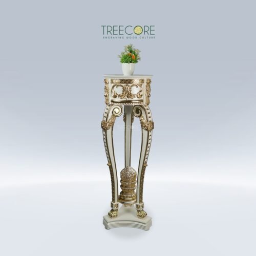 Classic Wooden Plant Stand Console Table for Home Décor