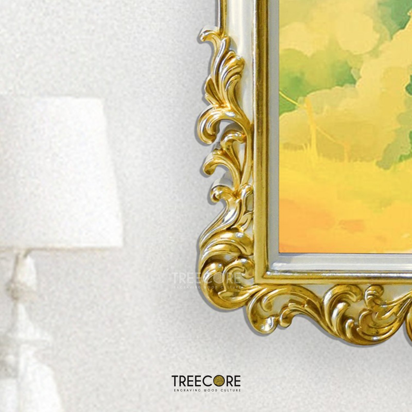 Luxurious Rectangular Wooden Frame