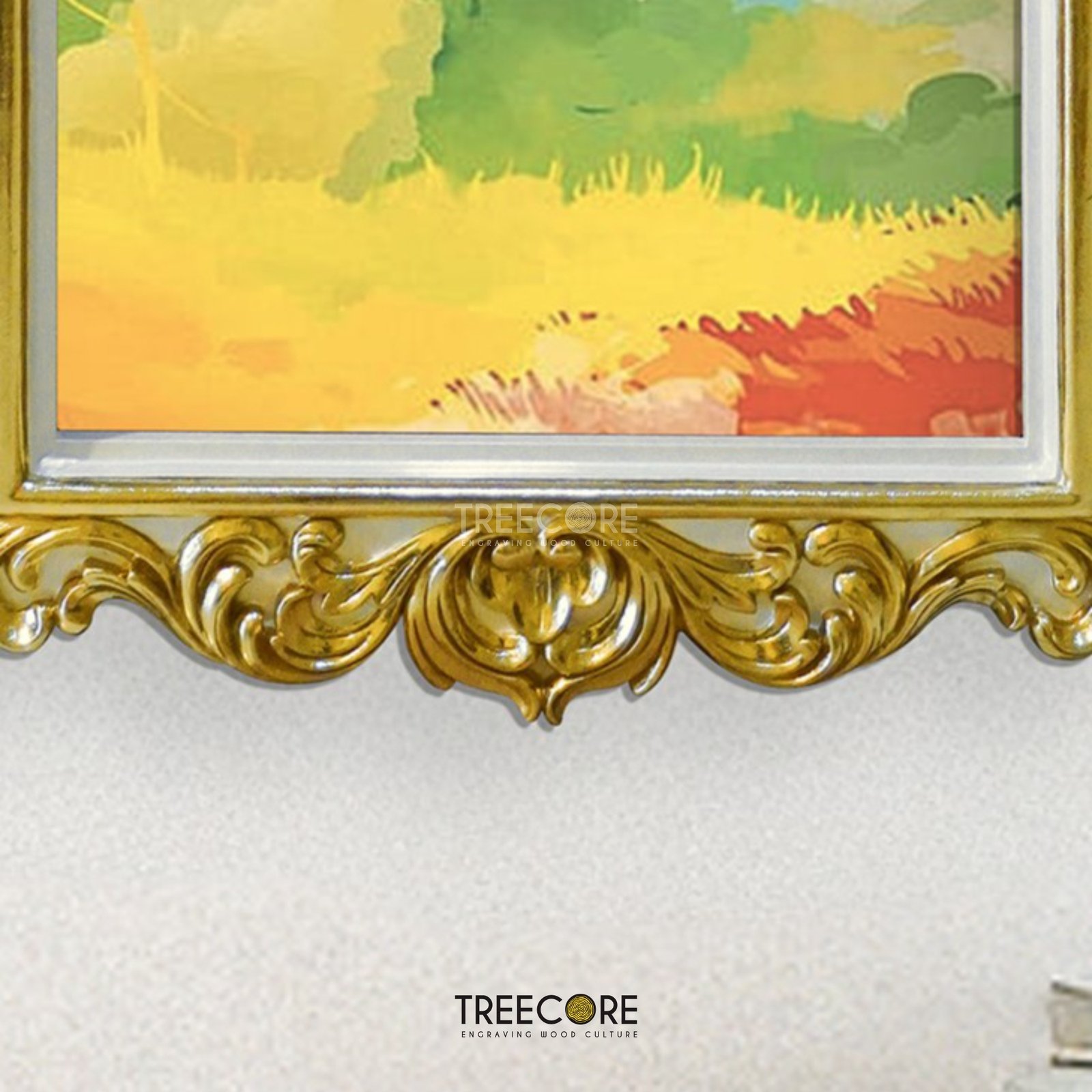 Luxurious Rectangular Wooden Frame
