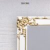 Rectangular Mirror Frame with Gold Carvings