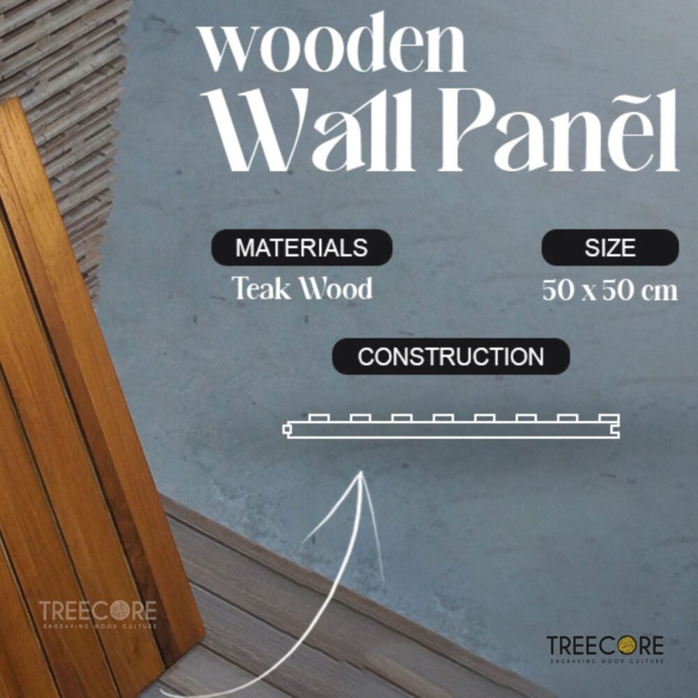 Natural wooden wall panel made from premium wood with acoustic and insulation functions, perfect for natural interior wall coverings.
