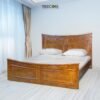 Curva Minimalist Wooden Bed with Elegant Headboard and Footboard