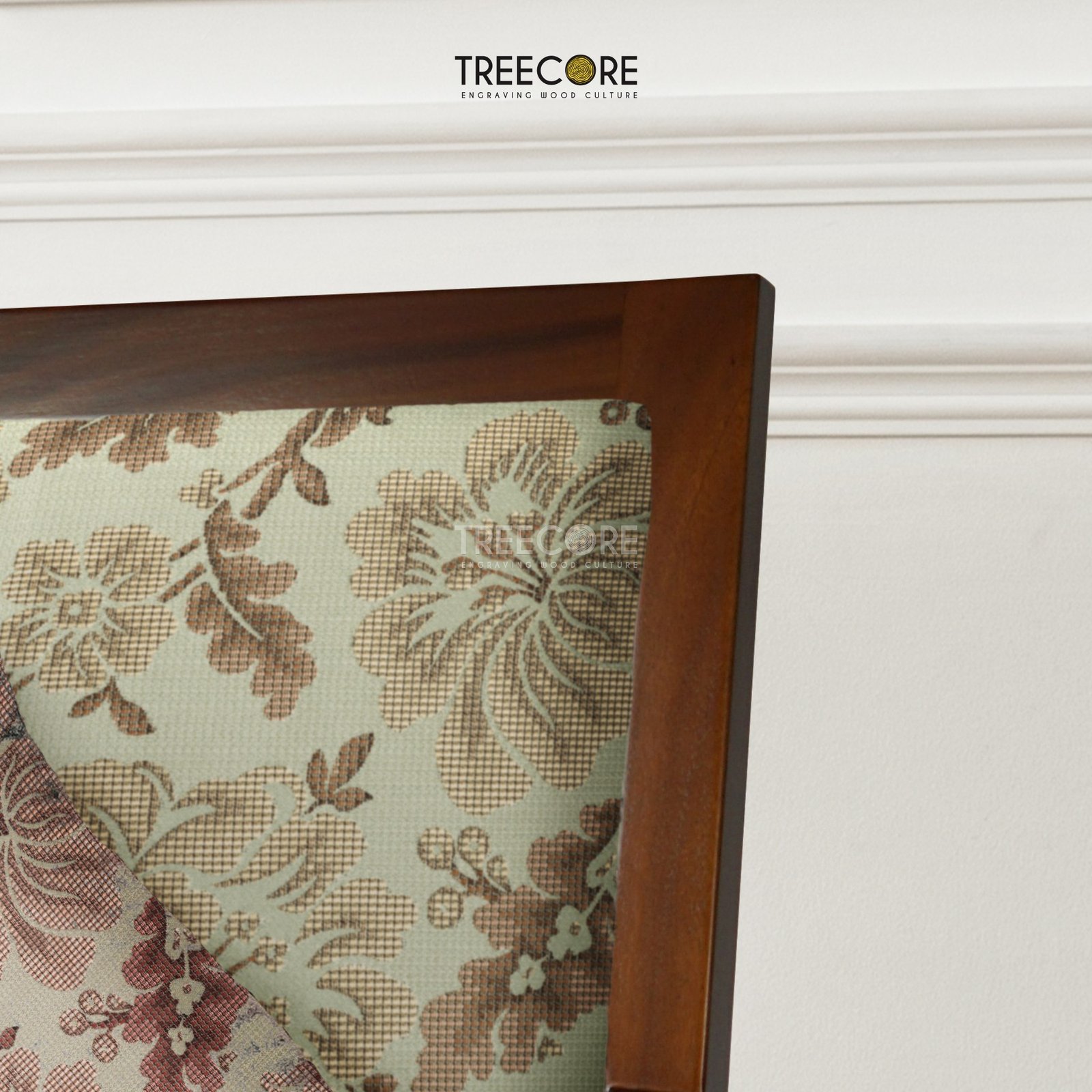 Classic Wooden Wingback Armchair