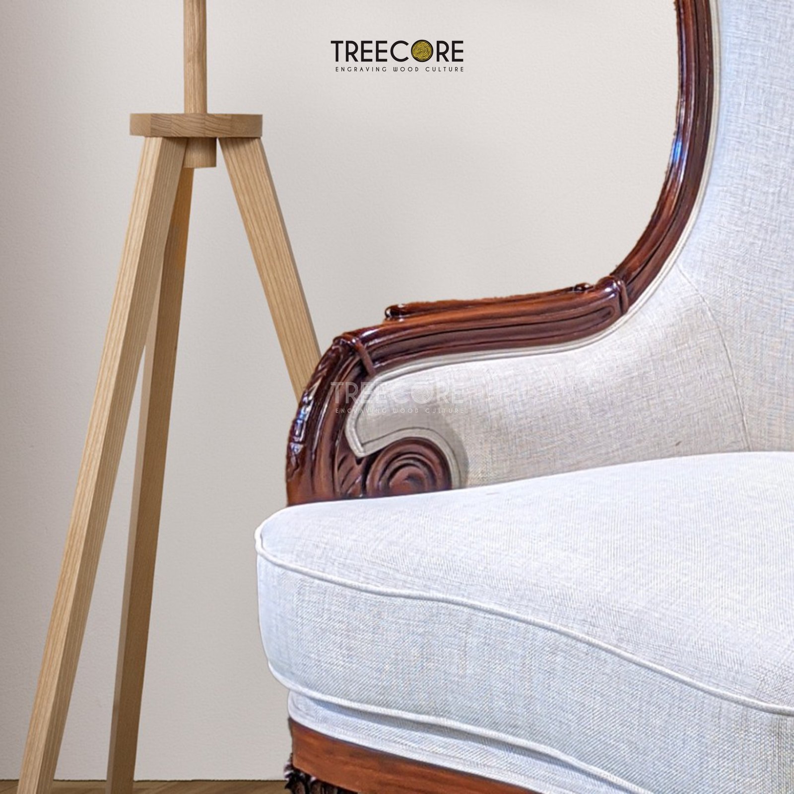 Wooden Fireside Chair – Elegance Meets Comfort