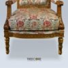 Chair-12-50561bed Heritage Wooden Sofa Chair with Hand-Carved Details
