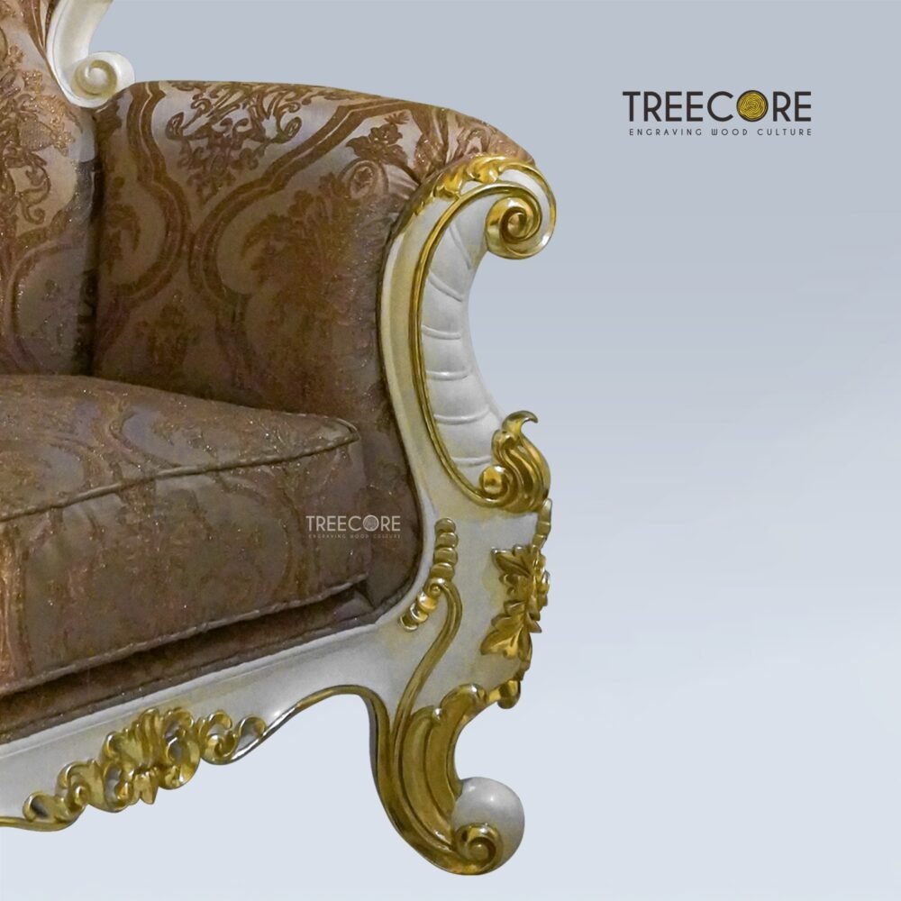 Chair-13-7a226700 Charming Classic White Sofa with Gold Carvings and Plush Seating