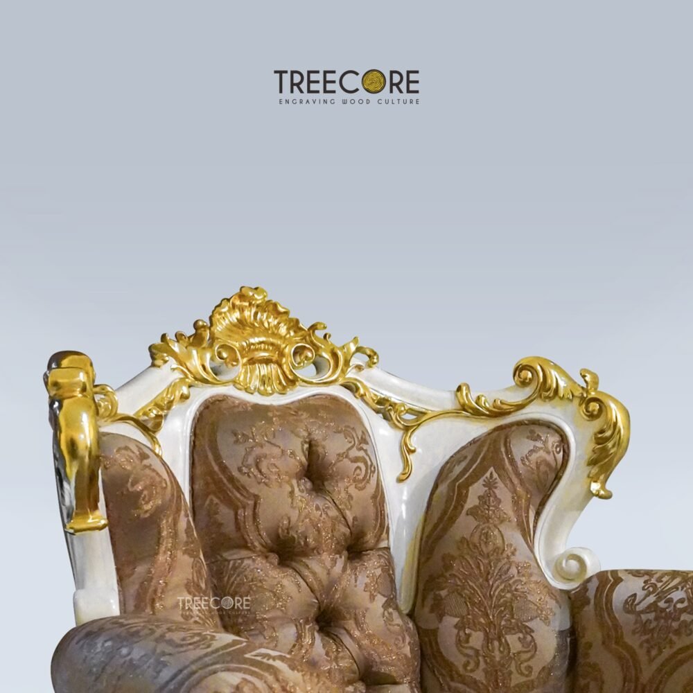 Chair-13-8baec27a Charming Classic White Sofa with Gold Carvings and Plush Seating