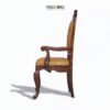 Chair-15-1feb25e2 Handcrafted Wooden Carving Sofa with Thick Foam and Decorative Accents
