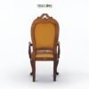Chair-15-86e621d0 Handcrafted Wooden Carving Sofa with Thick Foam and Decorative Accents