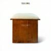 Art Deco Cubic Stool with Anthracite Elegance