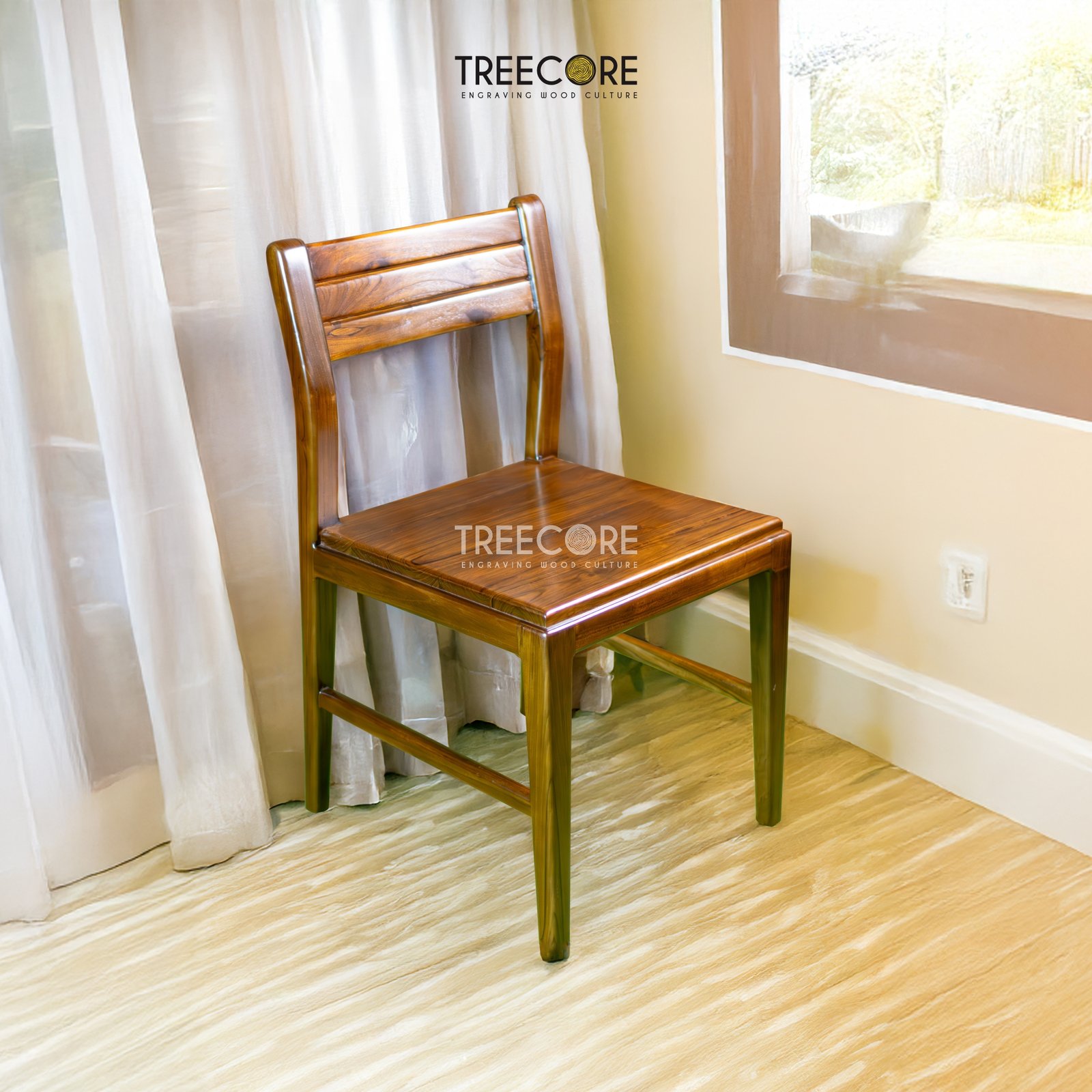 Timeless Wooden Chair Crafted for Daily Comfort