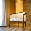 Classic Teak Floral Rattan Chair