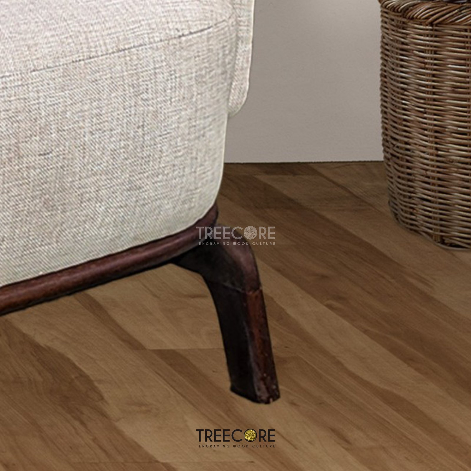 Elegant Wooden Sofa Armchair