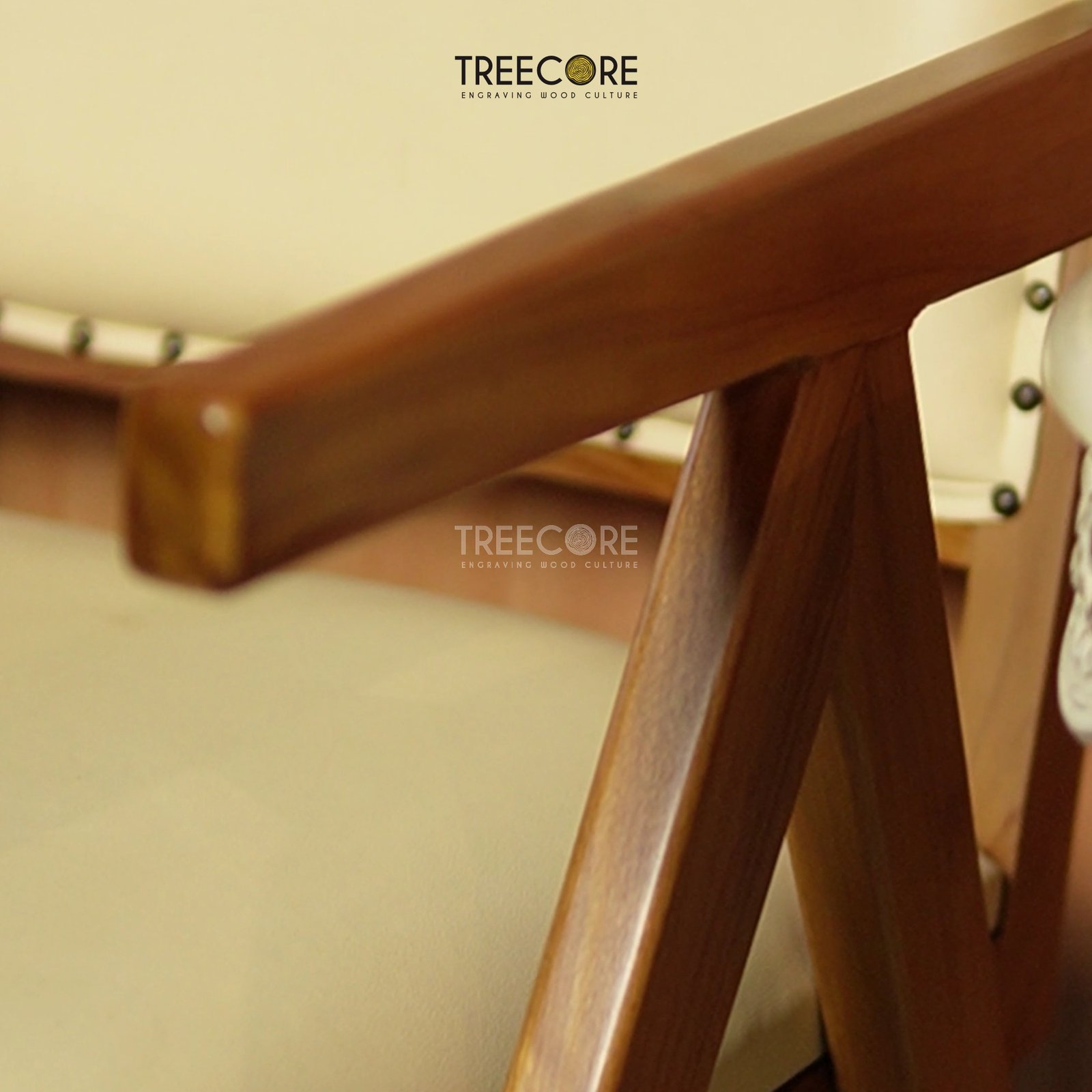 Modern Wooden Leather Chair